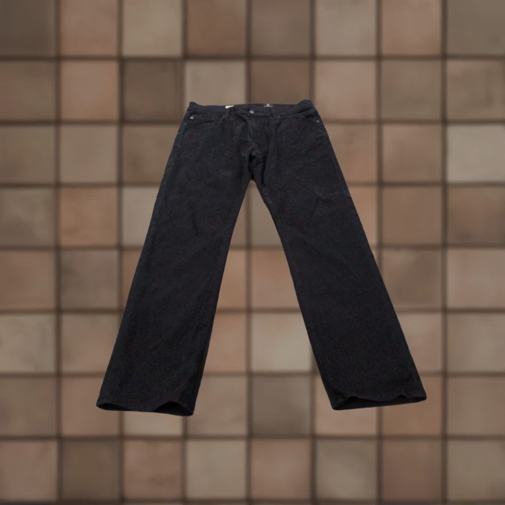 Denime AG Adriano Goldschmied Jeans Men 33 X 32 Black Denim The Graduate Tailored Leg Jeans Size US 34 / EU 50 - 1 Thumbnail