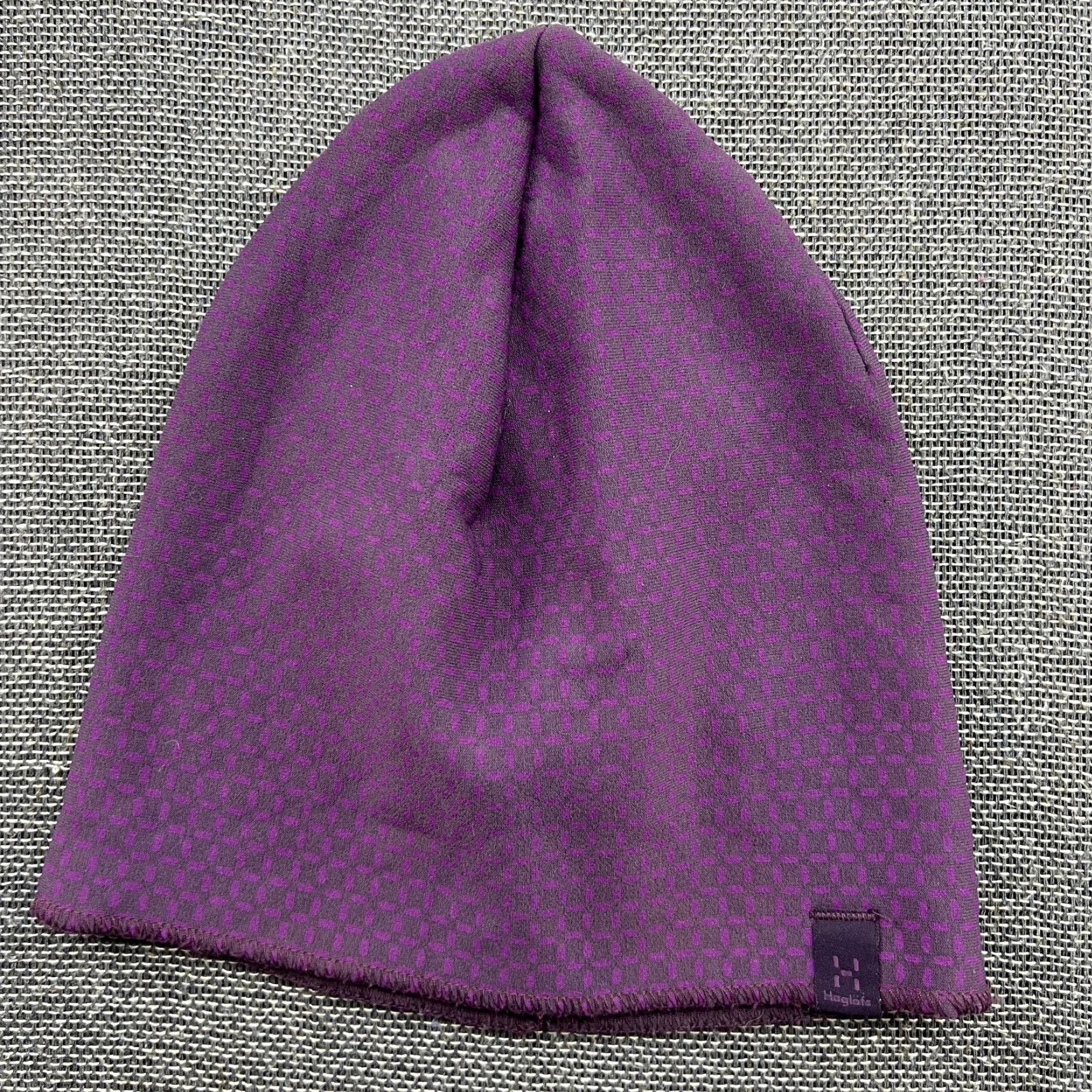 Vintage Haglofs Fanatic Beanie Unisex Adults Beanie Purple Polartec Insulated Lined Outdoor Hiking S-M Modern Knit Thermal Lightweight Cap Size ONE SIZE - 2 Thumbnail