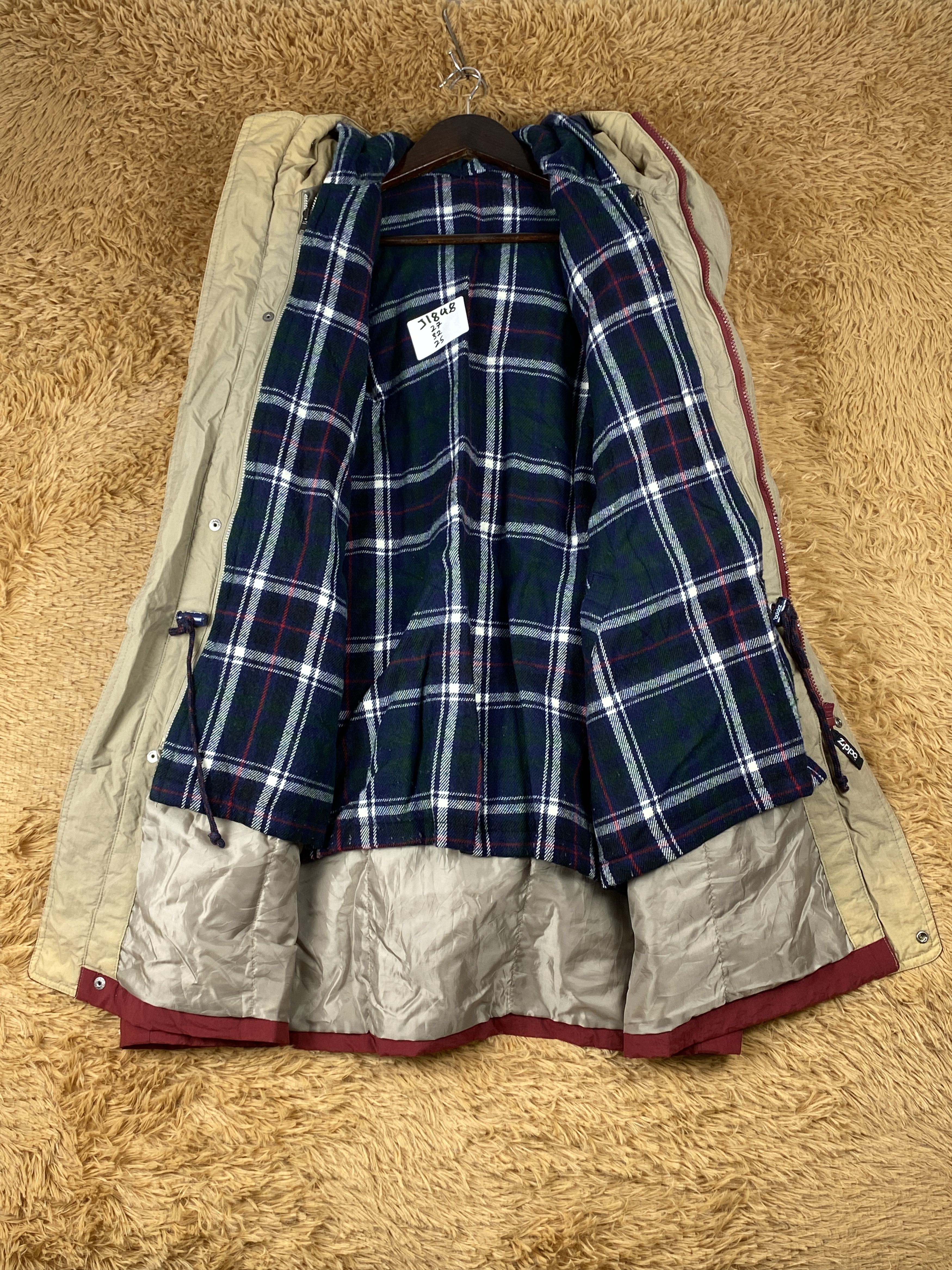 Vintage Vintage Zippo 3D Pocket Hoodie Flannel Lining Jacket J1848 Size US L / EU 52-54 / 3 - 8 Thumbnail