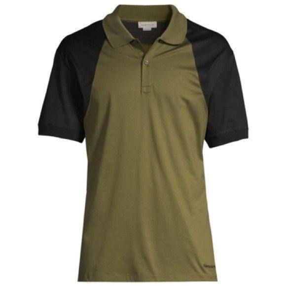 Alexander McQueen Alexander McQueen Harness Colorblock Polo Shirt Khaki Green Size US L / EU 52-54 / 3 - 1 Thumbnail