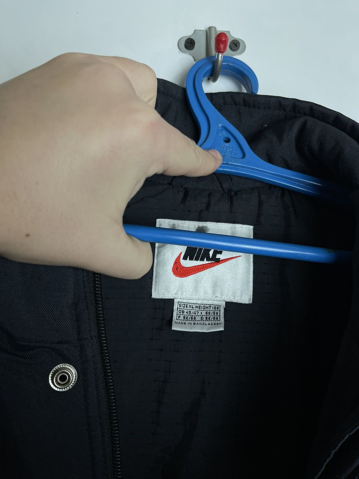 Vintage Rare 90's Vintage Nike Down Puffer Jacket Big Swoosh Logo Size US XL / EU 56 / 4 - 8 Thumbnail