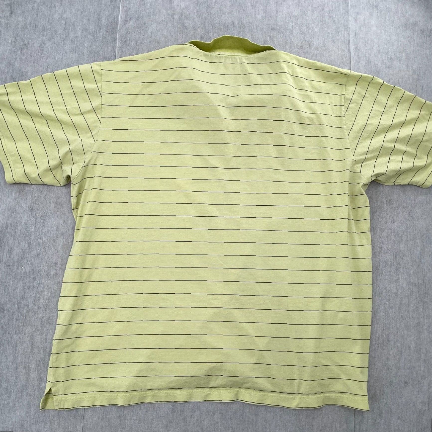 Vintage VINTAGE Masters Green Striped Polo Shirt Adult XL Clubhouse Italy Golf Mens Size US XL / EU 56 / 4 - 2 Thumbnail