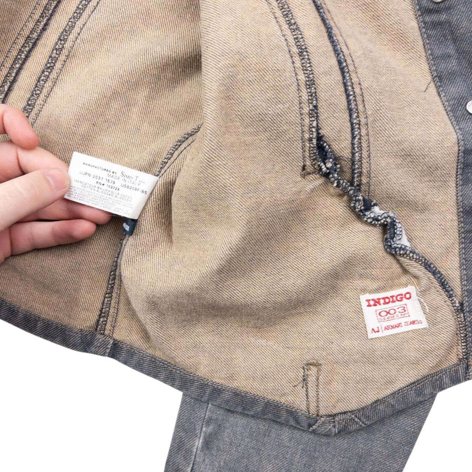 Other Vintage 2000s Armani Jeans Cropped Denim Jacket Womens M Size M / US 6-8 / IT 42-44 - 5 Thumbnail