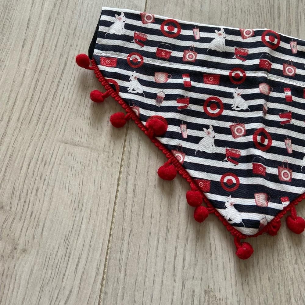 Designer Katelyns Koats Striped Target Shopping Spree Dog Bandana Size ONE SIZE - 3 Thumbnail