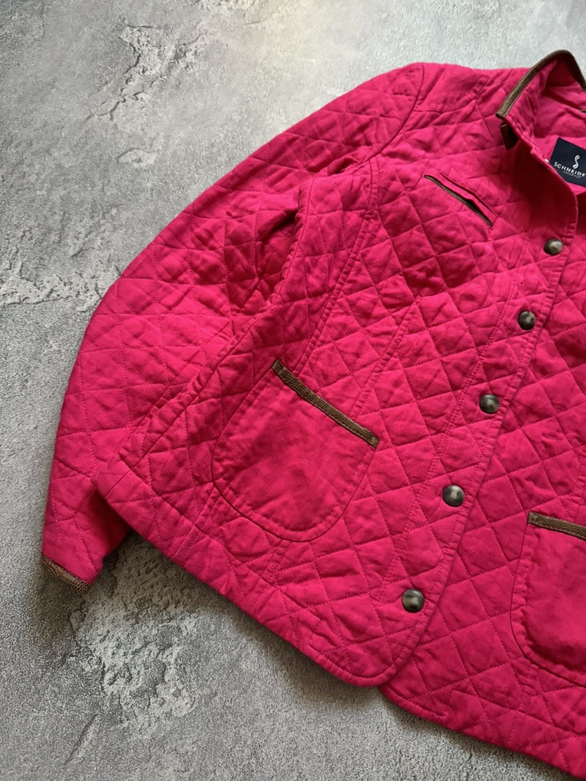 Schneiders Schneiders salzburg pink quilted jacket button up bomber Size L / US 10 / IT 46 - 3 Thumbnail