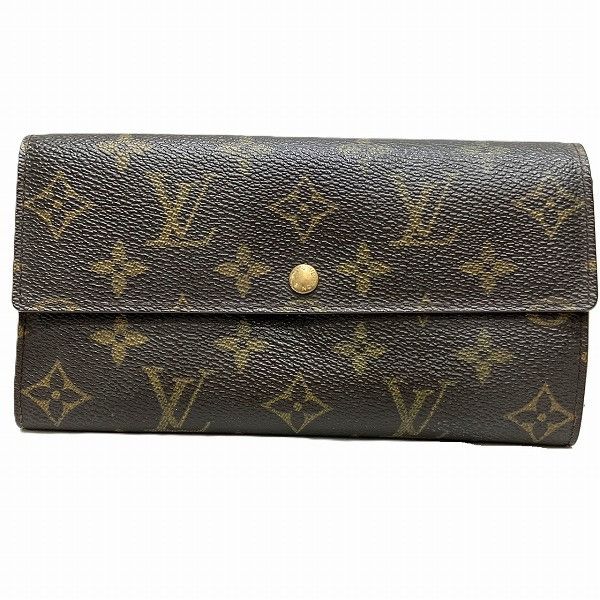 Louis Vuitton Louis Vuitton Louis Vuitton Pochette Porte Monnaie Credit Monogram Long Wallet Textile Long Wallet M61725 DUTY FREE for USA Size ONE SIZE - 1 Thumbnail