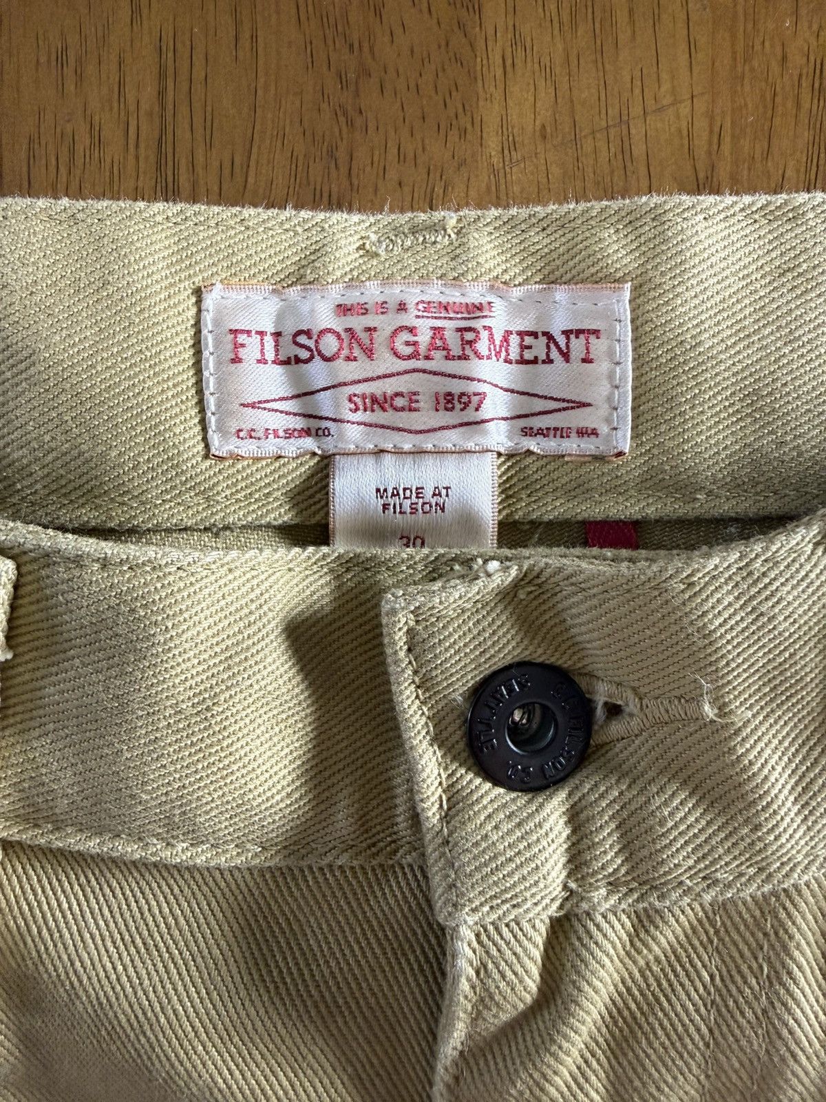 Filson Filson Garment Tan Twill Work Pants 30 USA Size US 30 / EU 46 - 3 Thumbnail