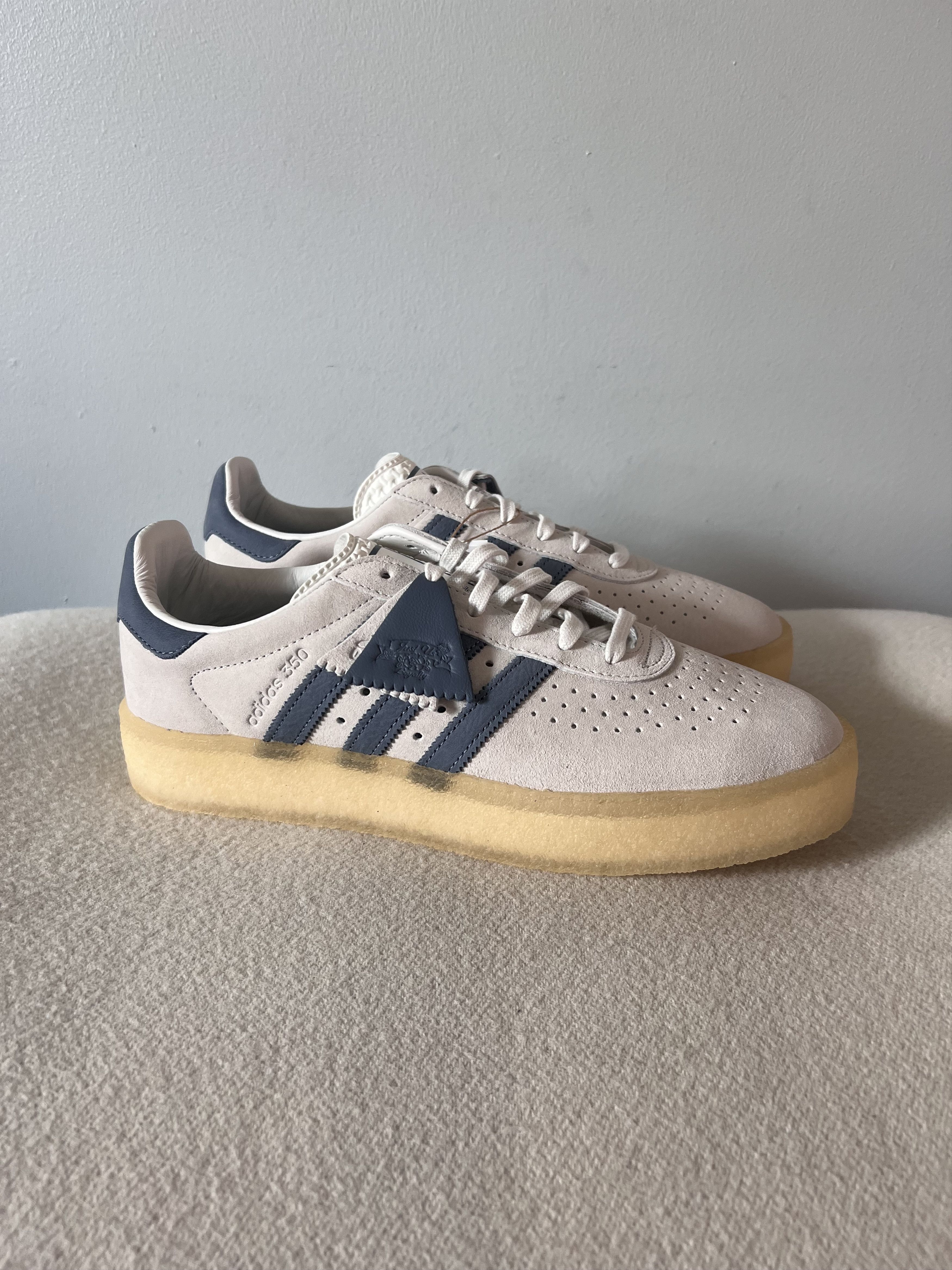 adidas gazelle silver green womens Adidas x Kith x Clarks Unisex 8th Street Samba Shadow Green Low Top Sneakers
