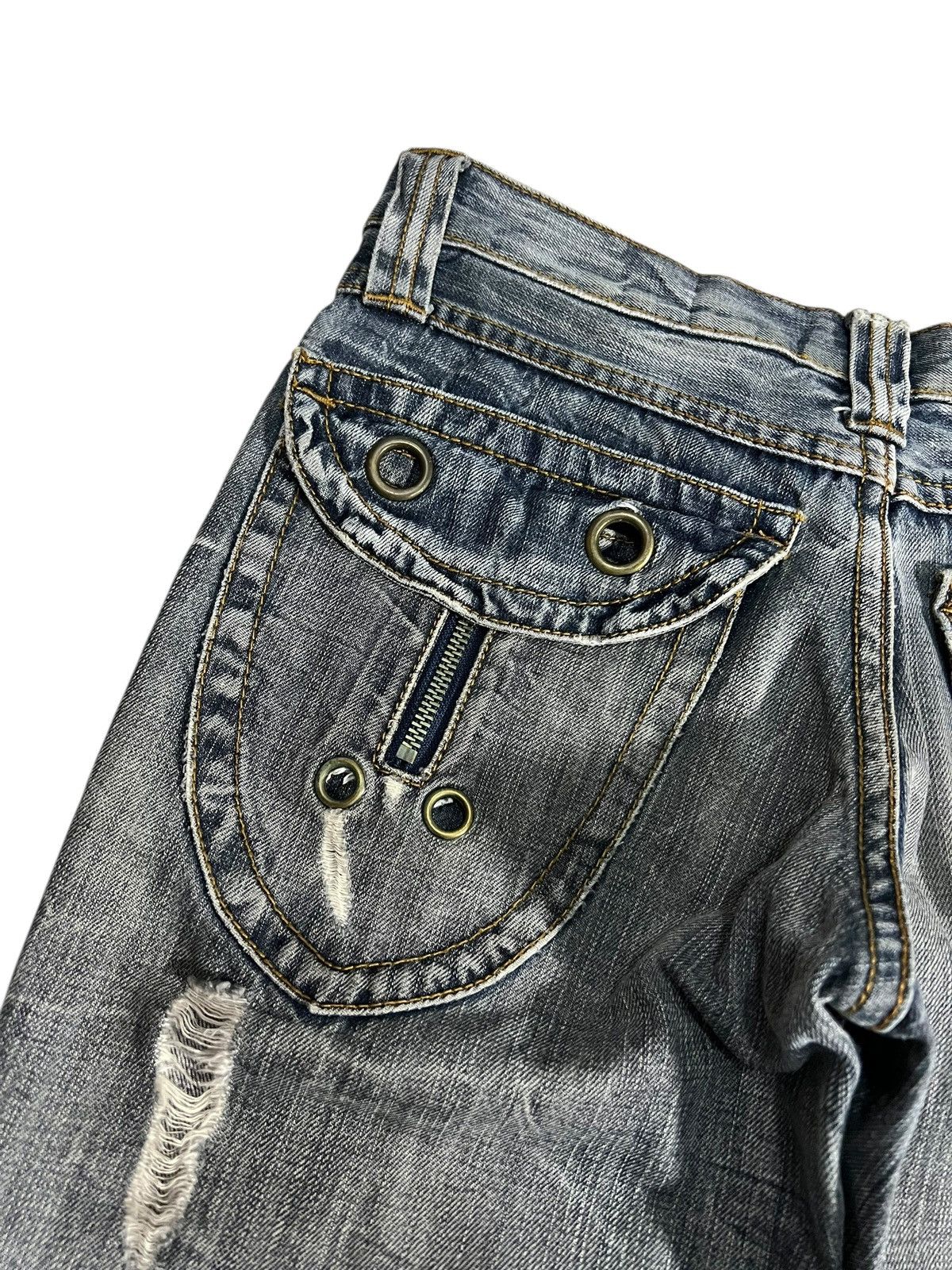 semanticdesign 💥FLARE💥SEMANTIC DESIGNS DISTRESS DENIM JEAN Size US 30 / EU 46 - 14 Thumbnail