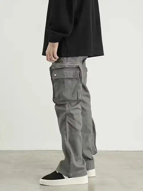 Japanese Brand × Vintage multi function pocket flared utility tactical cargo pants Size US 36 / EU 52 - 4 Thumbnail