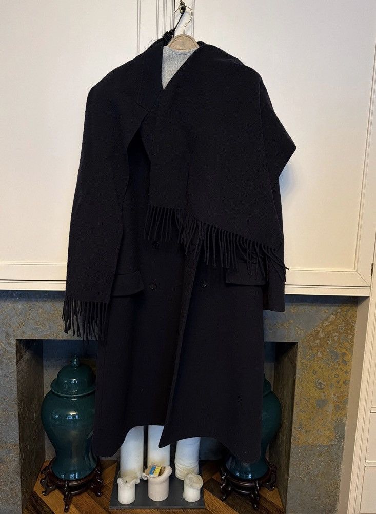 Balenciaga Wool Coat with Scarf Size US M / EU 48-50 / 2 - 3 Thumbnail