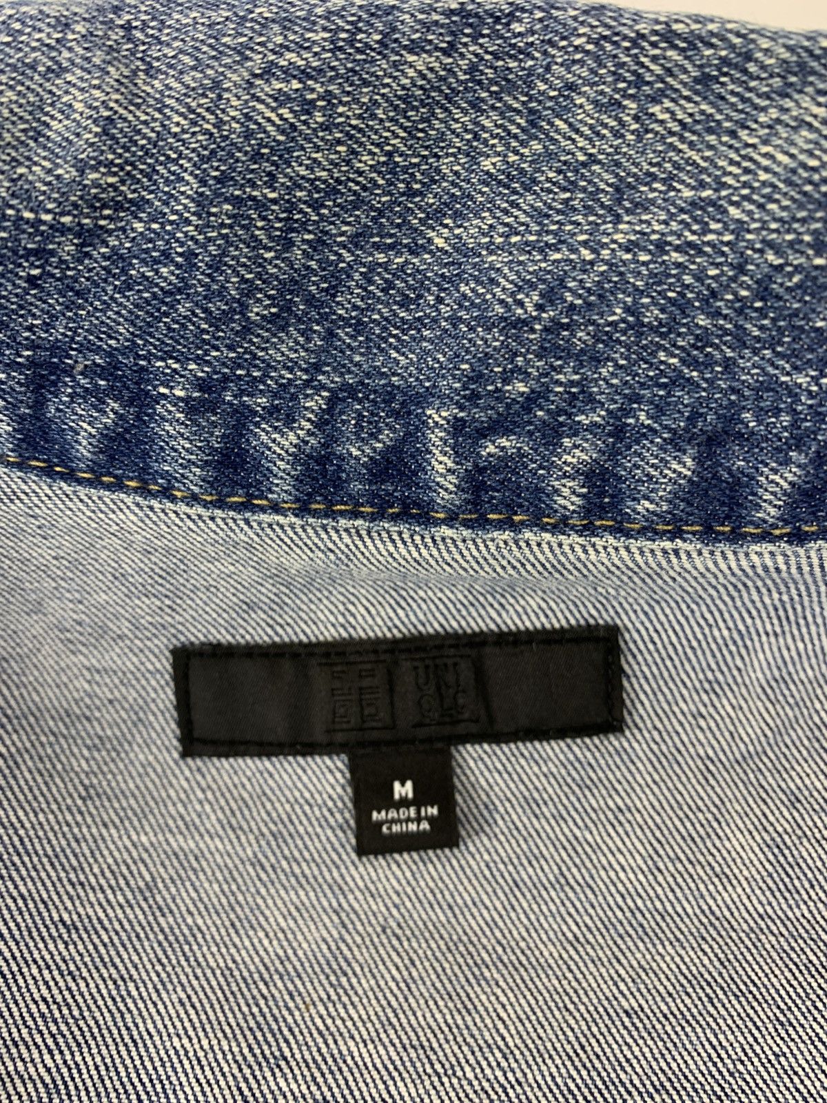 Uniqlo Indigo Denim Jacket Double Pocket Western Style Size M / US 6-8 / IT 42-44 - 6 Thumbnail