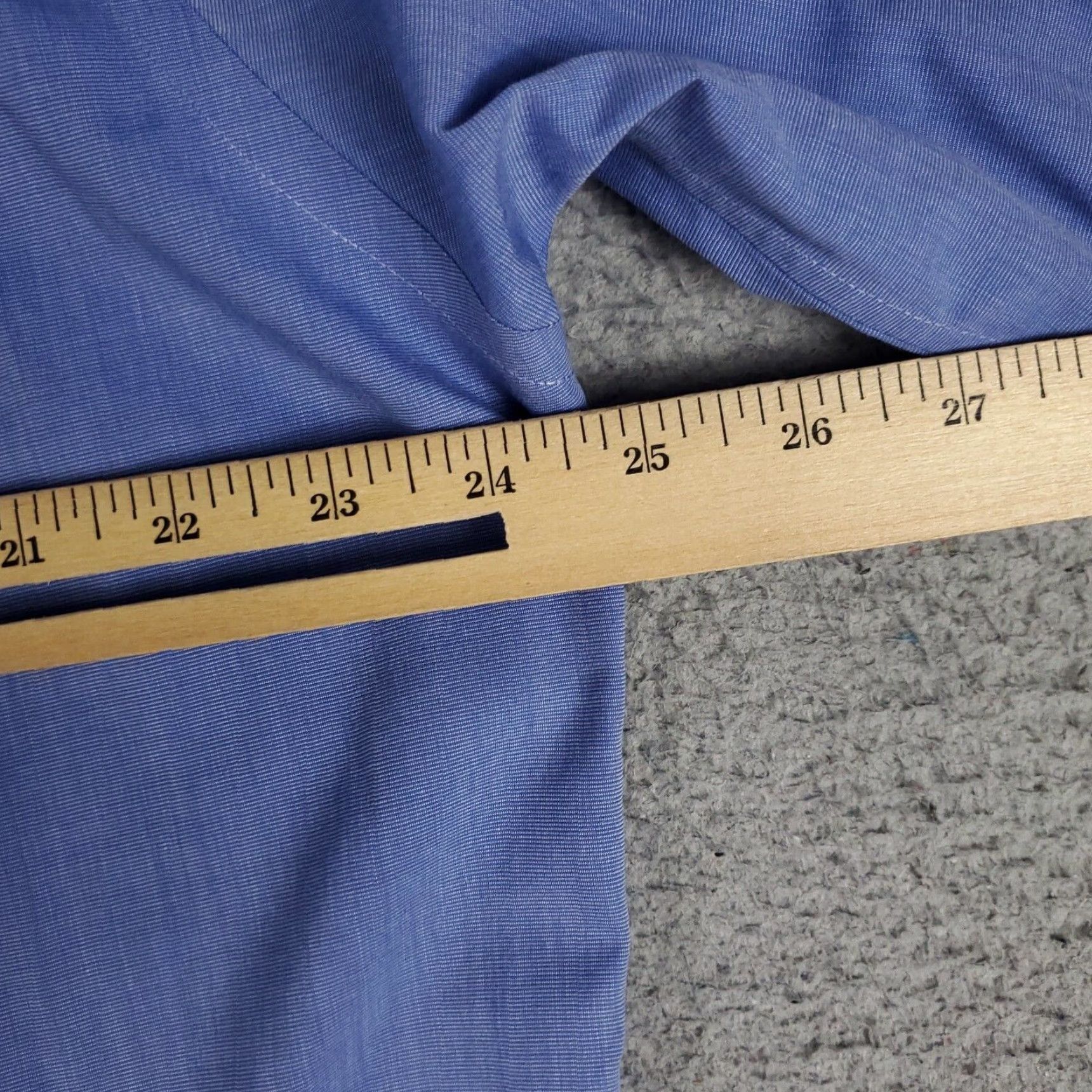 Brooks Brothers Vintage Brooks Brothers Dress Shirt Men Size 15.5 Blue Cotton French Cuff Business Casual Size 40R - 5 Thumbnail