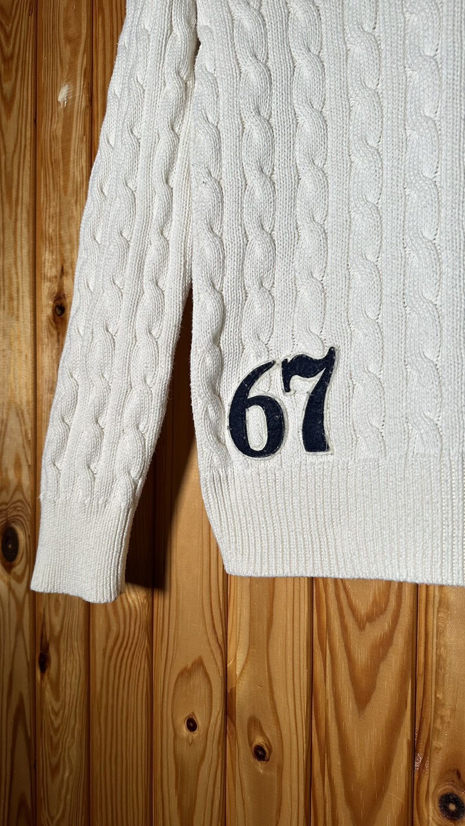 Polo Ralph Lauren × RLX Ralph Lauren × Ralph Lauren POLO RALPH LAUREN Kids BOYS CREAM KNIT CRICKET CARDIGAN🔥🔥 Size US XS / EU 42 / 0 - 4 Thumbnail
