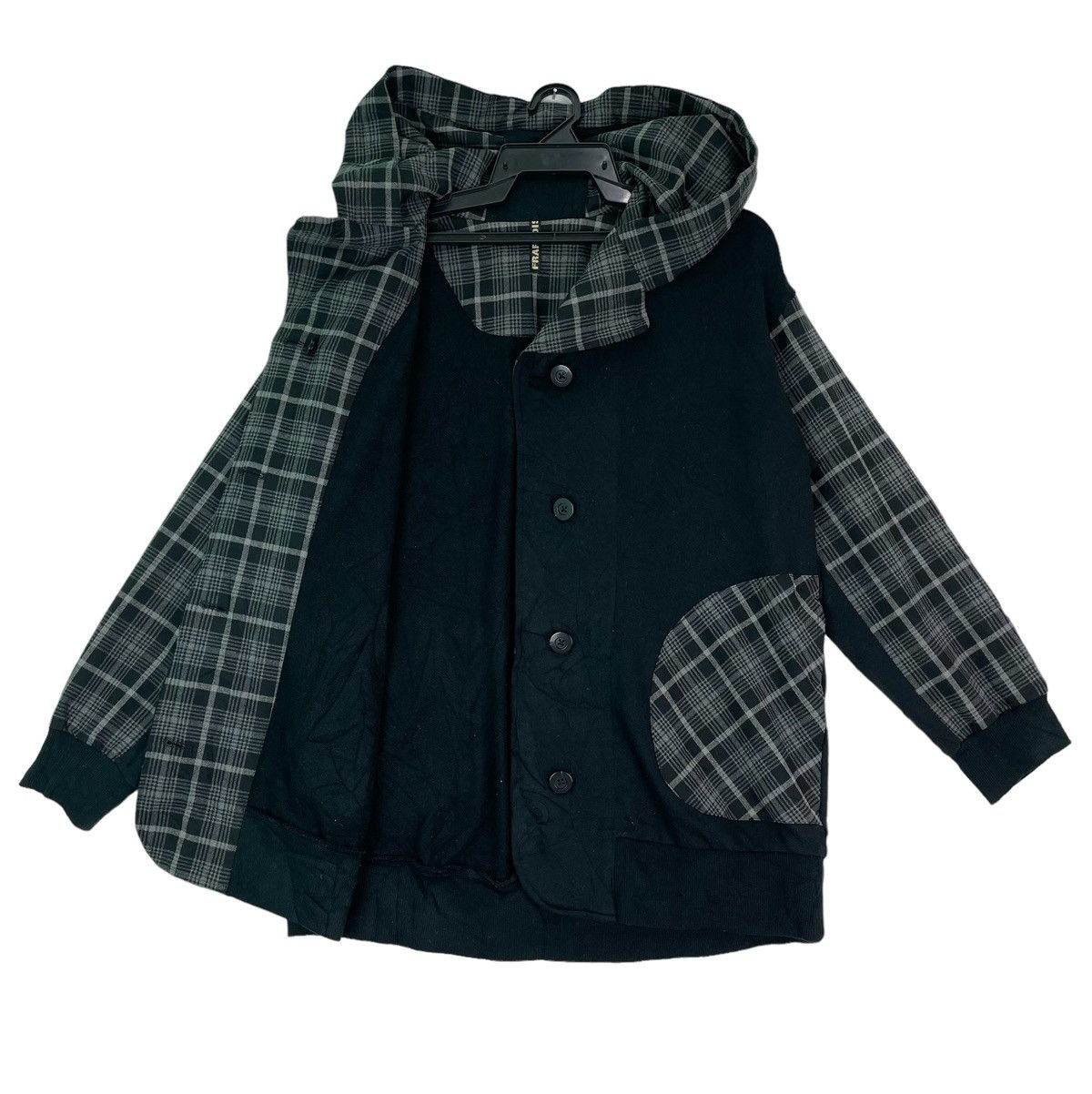 Frapbois Vtg 90s FRAPBOIS tartan plaid parts hooded jacket button up Size US S / EU 44-46 / 1 - 3 Thumbnail