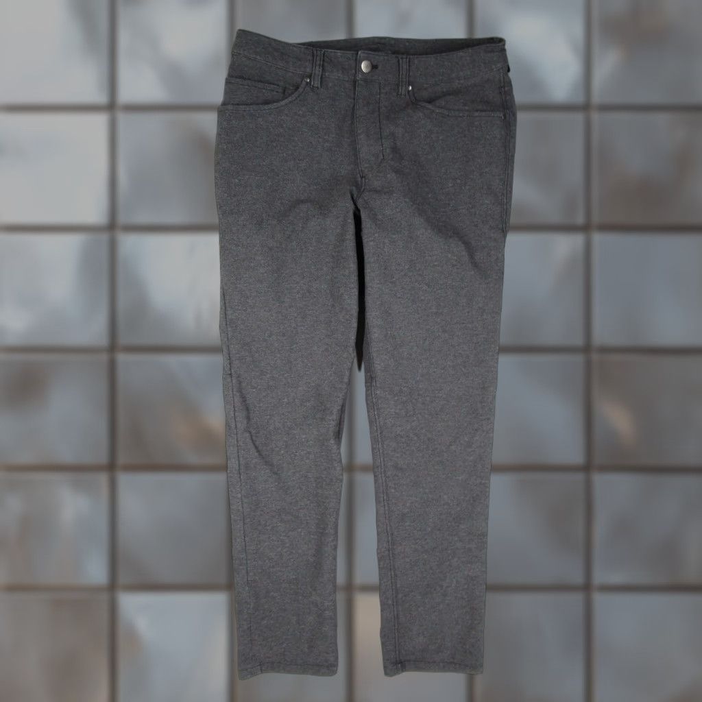 Lululemon Lululemon Pants Mens 31 Gray Slim Straight 5 Pocket Knit Travel/Casual Size US 31 - 1 Thumbnail