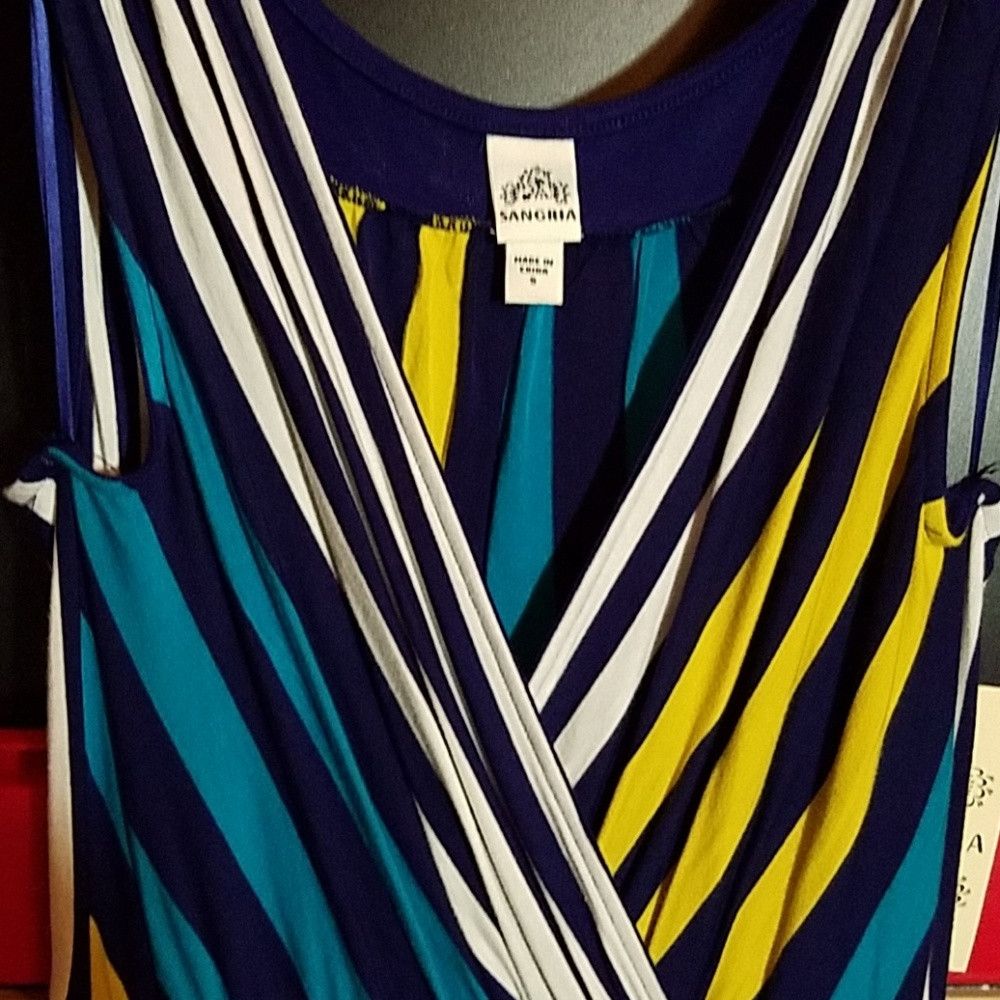 Other SANGRIA Small Sleeveless Striped Angled Dress. Size S / US 4 / IT 40 - 2 Thumbnail