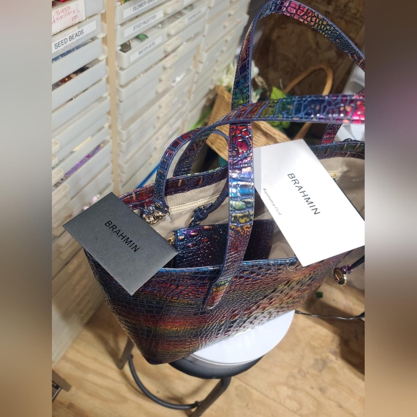 BRAHMIN Brahmin Brooke TECHNICOLOR Melbourne Purse with pouch Size ONE SIZE - 4 Thumbnail