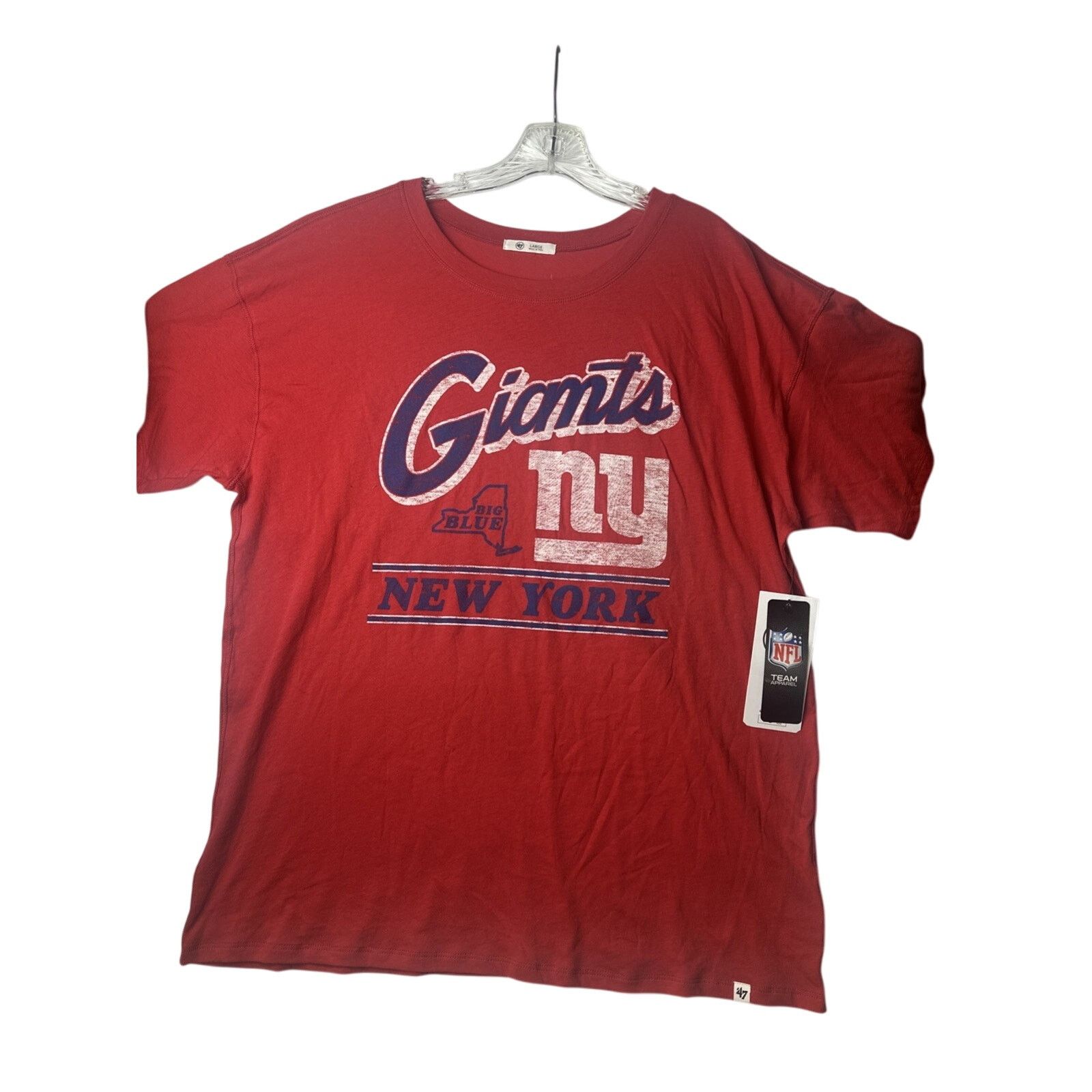 NFL NWT ‘47 NFL New York Giants Racer Blue Women’s T-Shirt Sz L Size US L / EU 52-54 / 3 - 1 Thumbnail