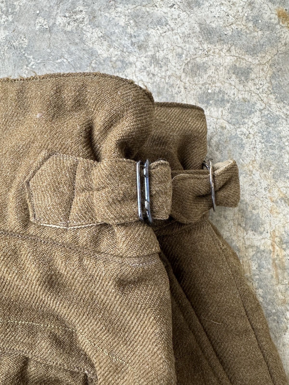 Vintage Trashed 1950s AUSTRALIA US Army Wool Trousers Cargo pant Size US 35 - 8 Thumbnail