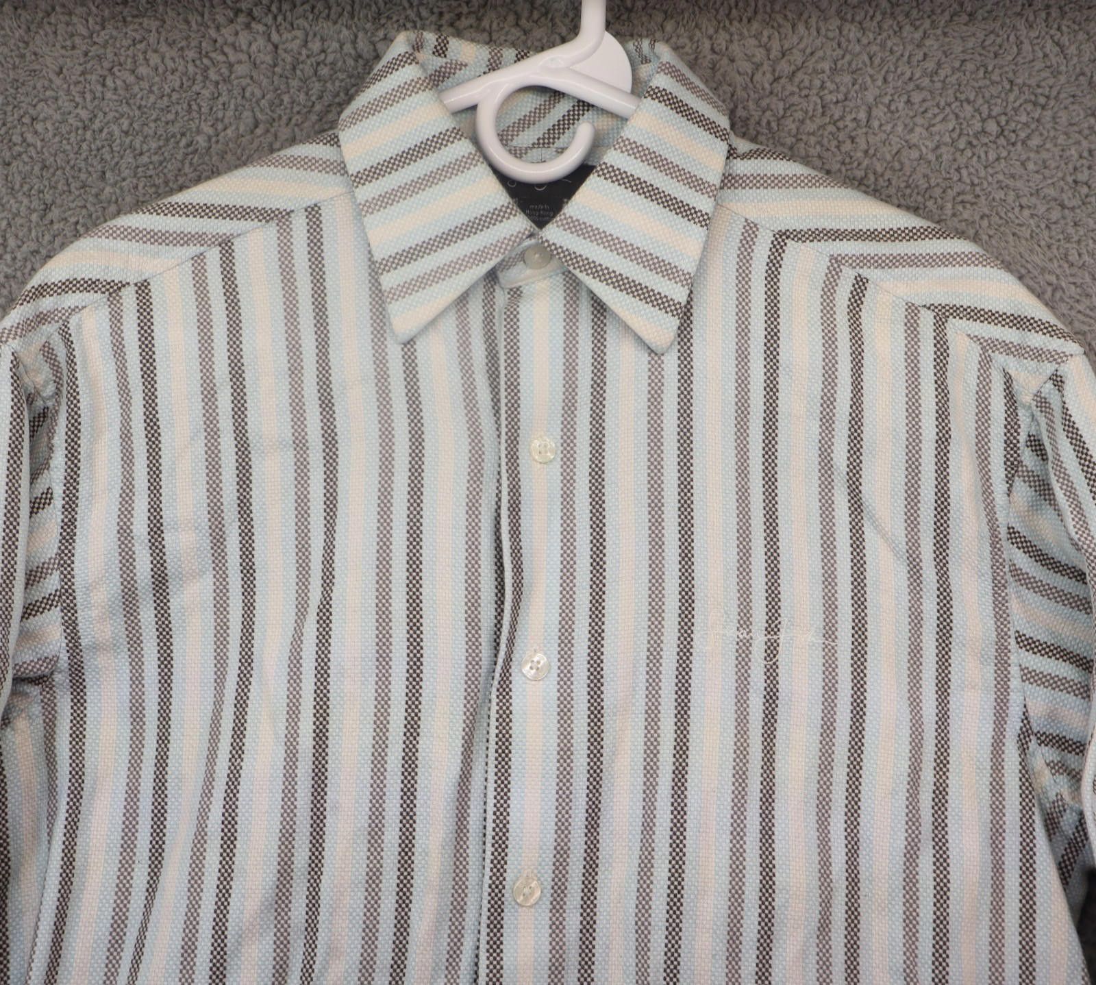 Sean John Sean John striped Dress Shirt size Medium Men Collar cotton Size US M / EU 48-50 / 2 - 2 Thumbnail