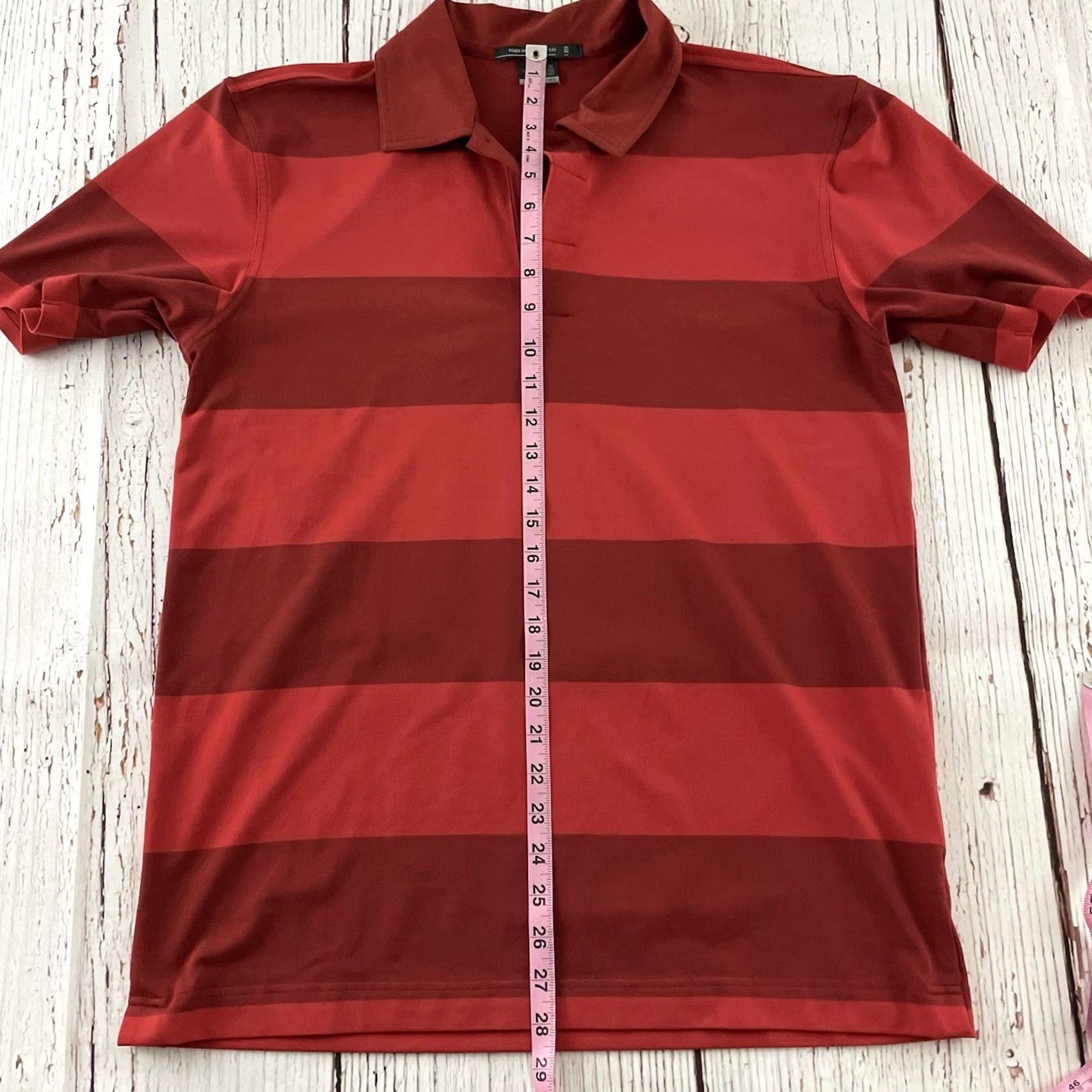 Vintage Tiger Woods Shirt Polo Red Striped Short Sleeve XL Men’s Counterpart: Polo Shirt Tiger Woods XL Red Striped Short Sleeve Polo Shirt Men’s Size US XL / EU 56 / 4 - 4 Thumbnail