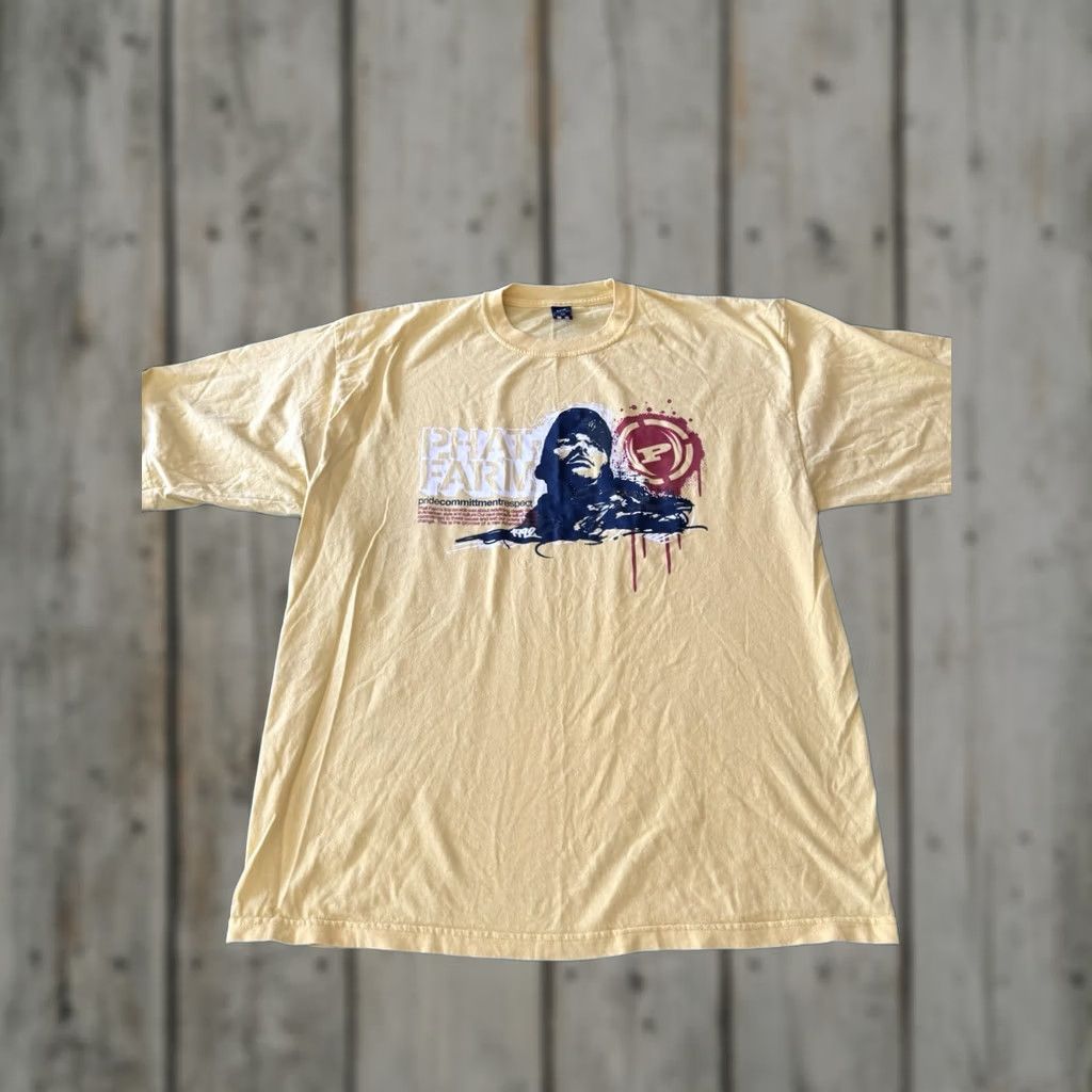 Phat Farm VINTAGE Phat Farm Graphic Print Yellow Shirt Mens XL VTG Y2K Streetwear Size US XL / EU 56 / 4 - 1 Thumbnail