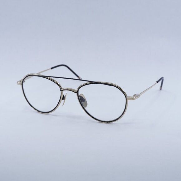 Thom Browne TB-109-A-GLD-BLK-53 Eyeglasses Gold/Black 53mm