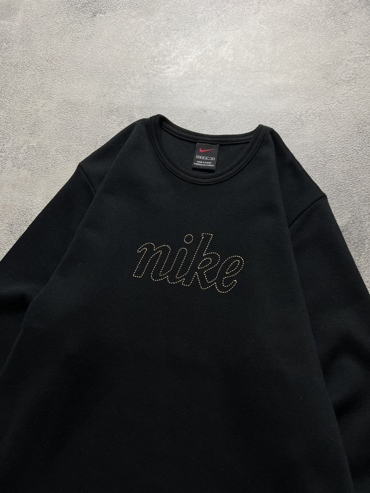 Vintage Vintage Y2k Nike 🖤 Spellout Big Ligo Rare Sweatshirt 00’s Size M / US 6-8 / IT 42-44 - 2 Thumbnail
