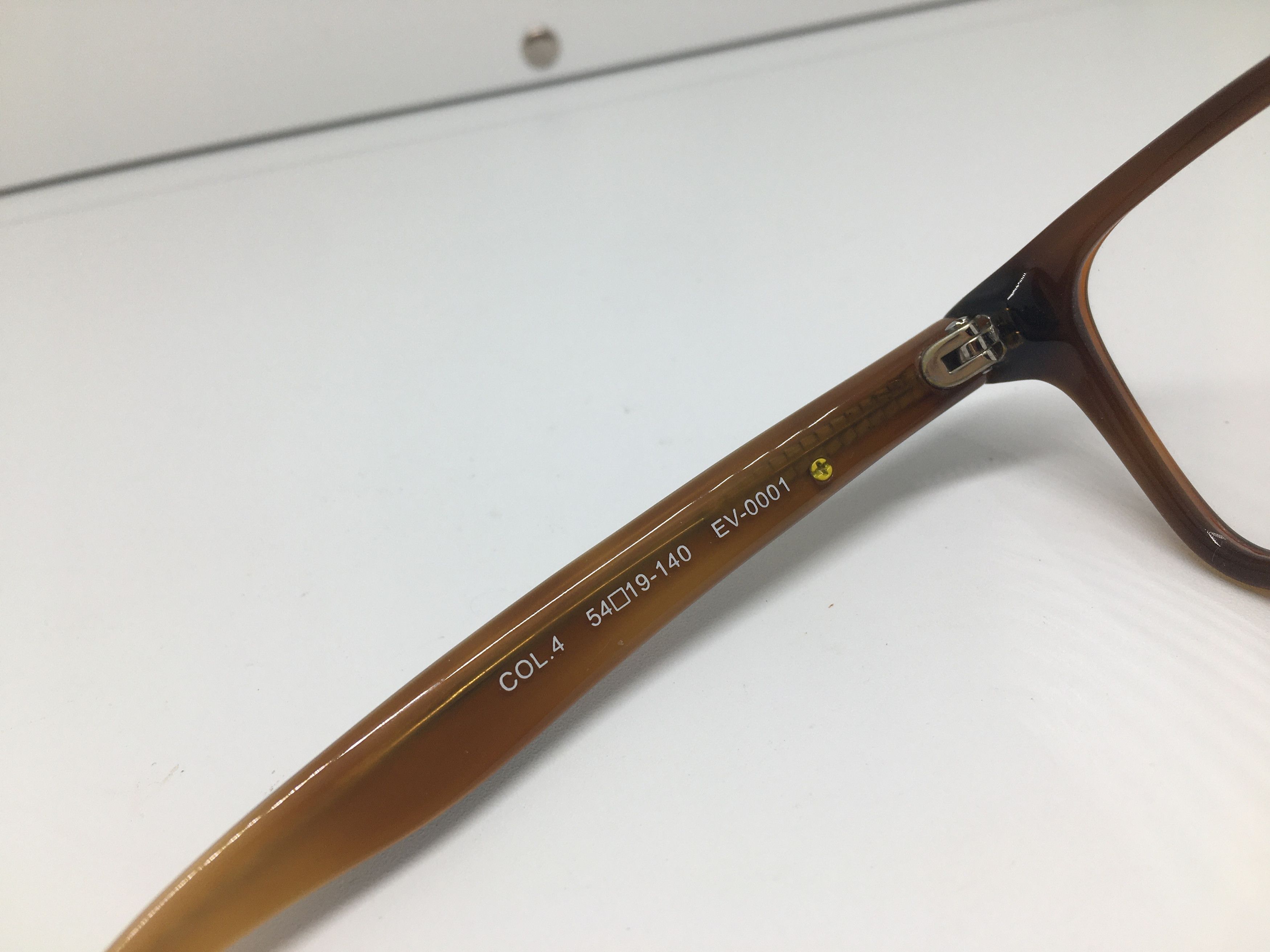 Evisu Evisu EV-0001 Browm Acetate Eyeglasses Frame Size ONE SIZE - 5 Thumbnail