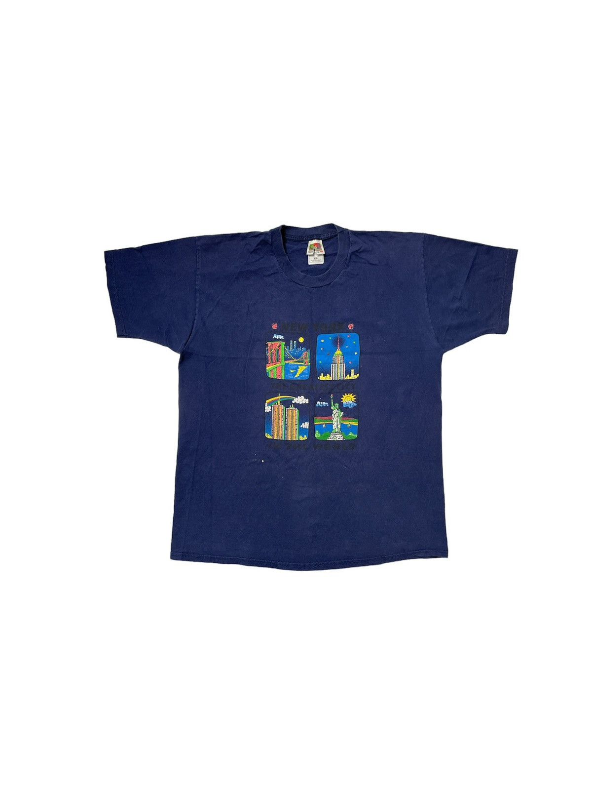 Vintage Y2K NYC TEE Size US XL / EU 56 / 4 - 1 Thumbnail