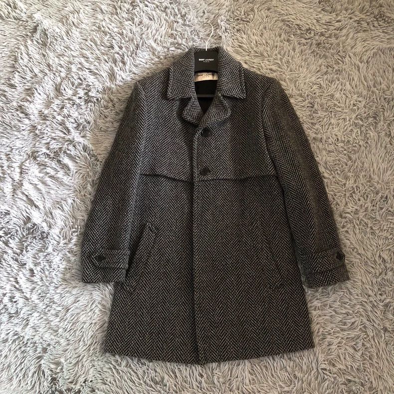 Saint Laurent Paris Saint Laurent 17FW Double Layer Wool Coat - dmc Size US M / EU 48-50 / 2 - 1 Thumbnail