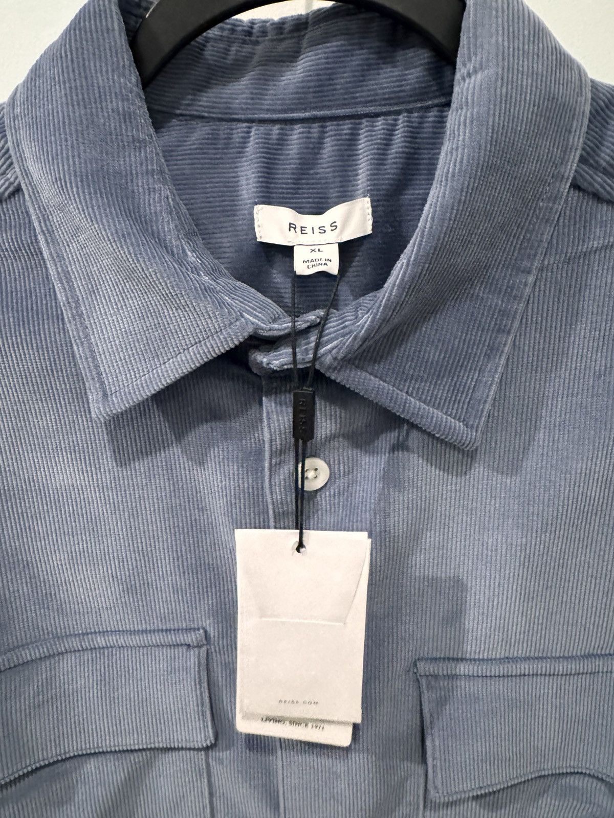 Reiss Reiss Collins LS Twin Pocket Corduroy - Air force Blue Size US XL / EU 56 / 4 - 3 Thumbnail