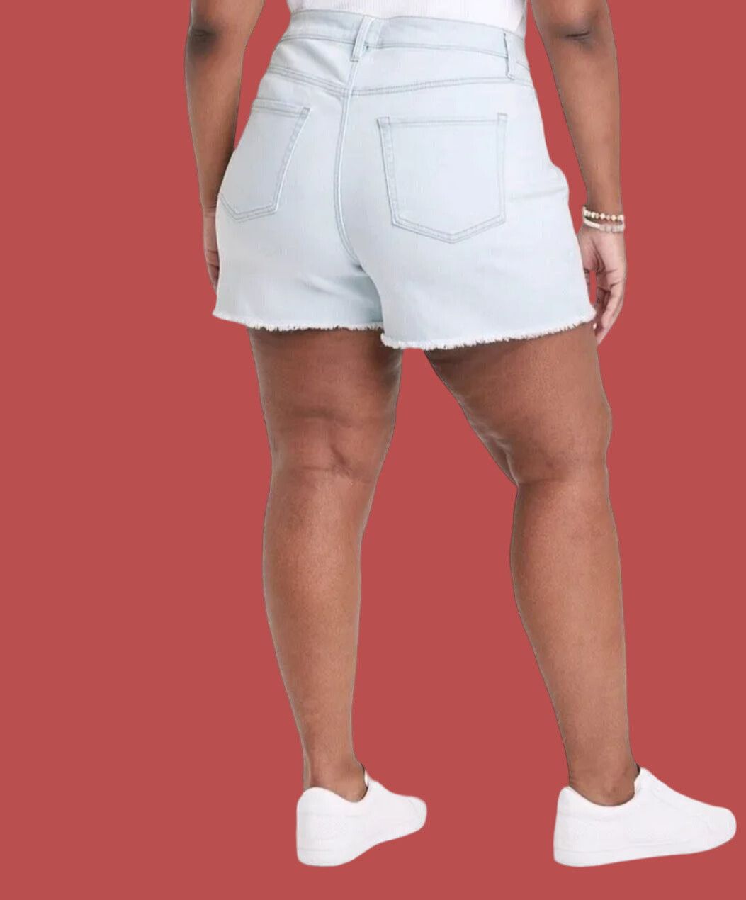 Other Ava & Viv - Women's High - Rise Denim Shorts - Light Blue - Size 38" / US 16 / IT 52 - 2 Thumbnail