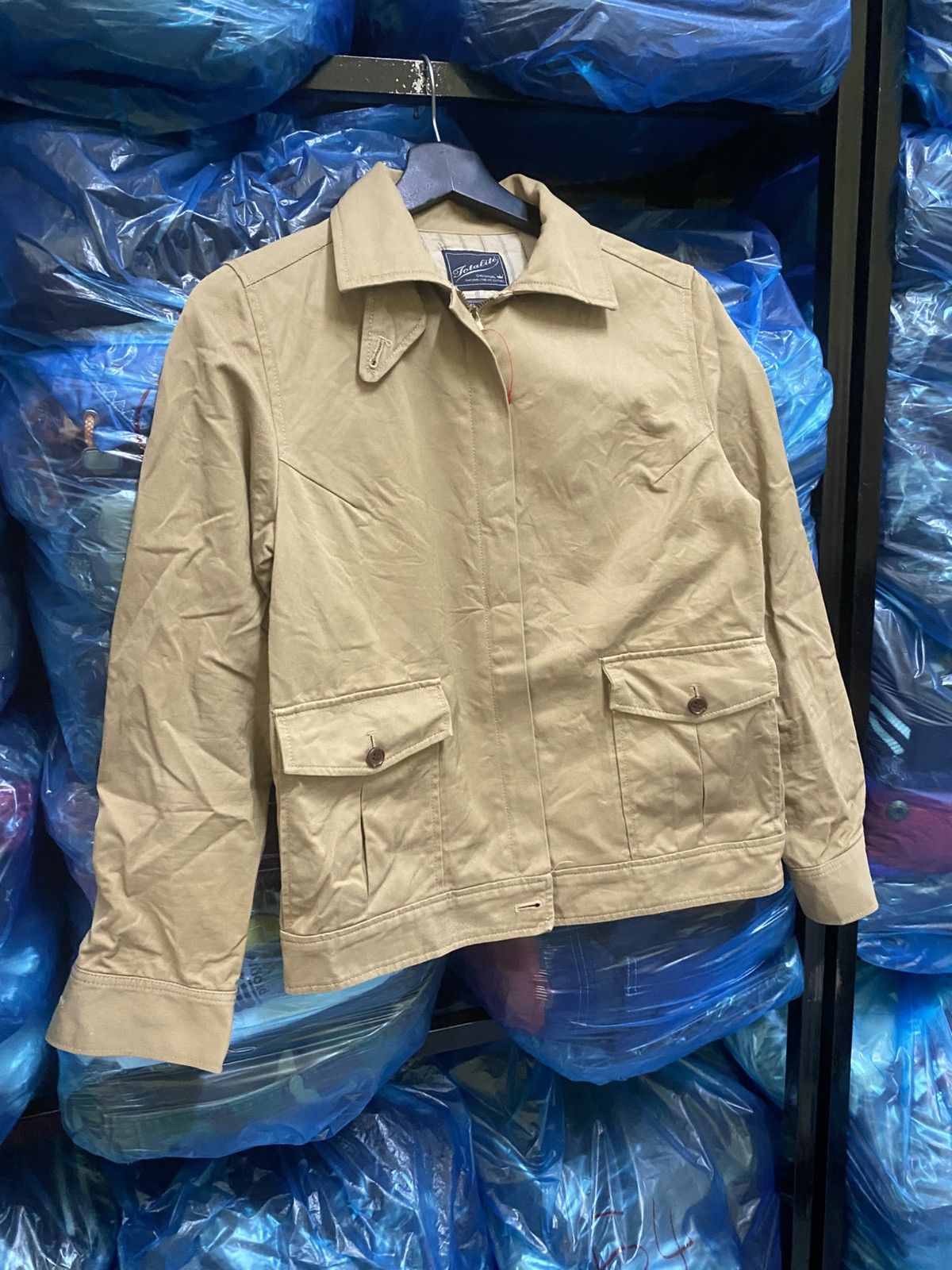 Japanese Brand Vintage Totalité Harrington Style Jacket Beige Japan Size US XS / EU 42 / 0 - 3 Thumbnail