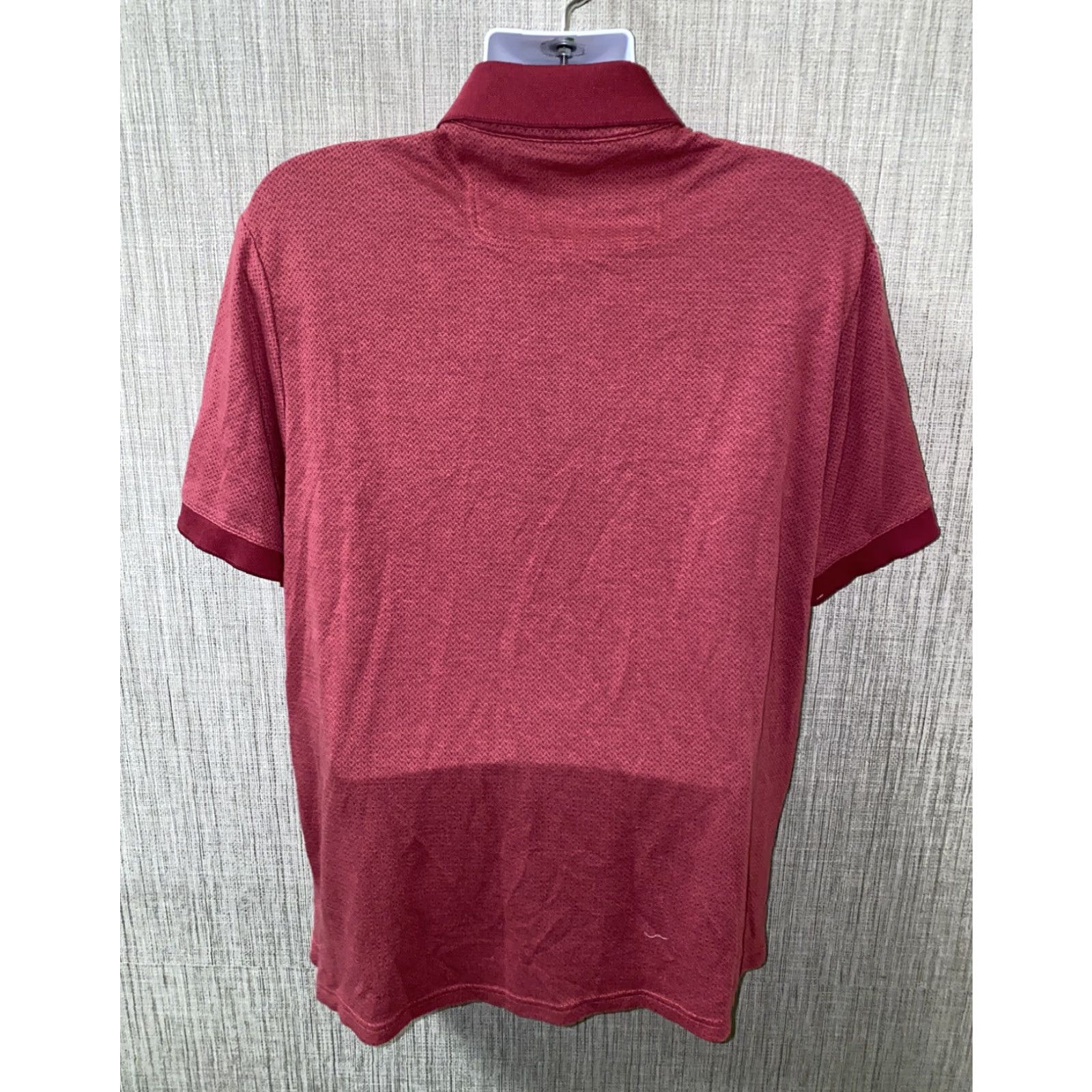 Nat Nast Nat Nast Mens Red Short Sleeve Golf Polo Shirt XL Rayon/Polyester Size Size US XL / EU 56 / 4 - 4 Thumbnail