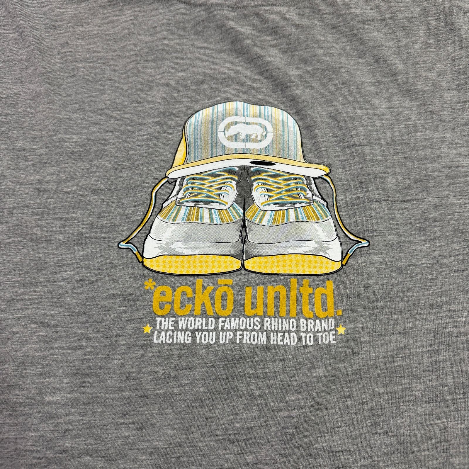 Ecko Unltd. Vintage Ecko Unltd Graphic Shirt Men's 2XL Gray y2k Grunge Size US XXL / EU 58 / 5 - 3 Thumbnail