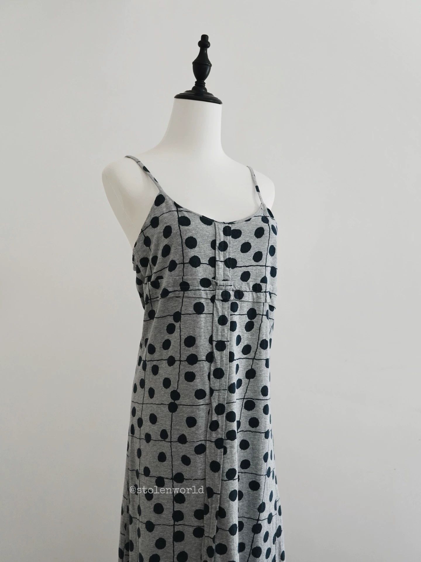 Comme des Garcons Comme des Garçons Early Gray Polka Dot Camisole Dress Size M / US 6-8 / IT 42-44 - 1 Thumbnail