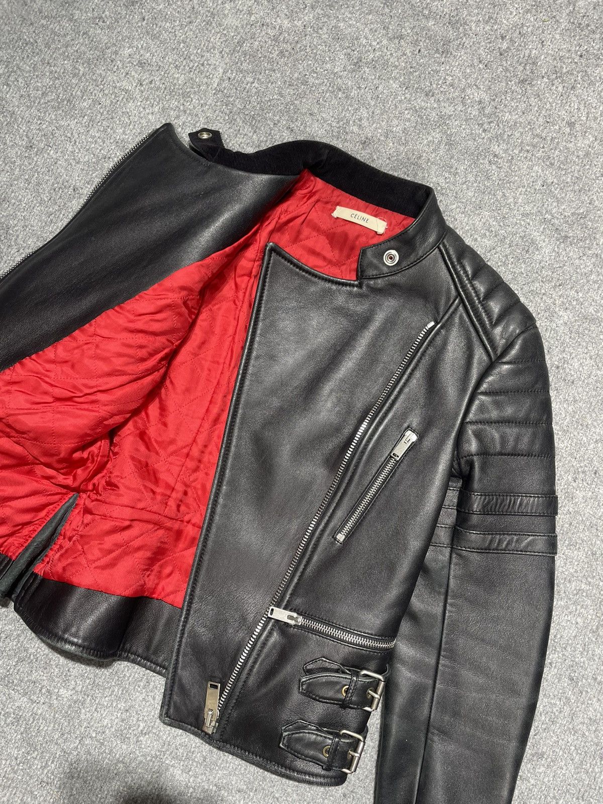 Celine Celine Phoebe Biker Leather Riders Jacket Size XS / US 0-2 / IT 36-38 - 9 Thumbnail