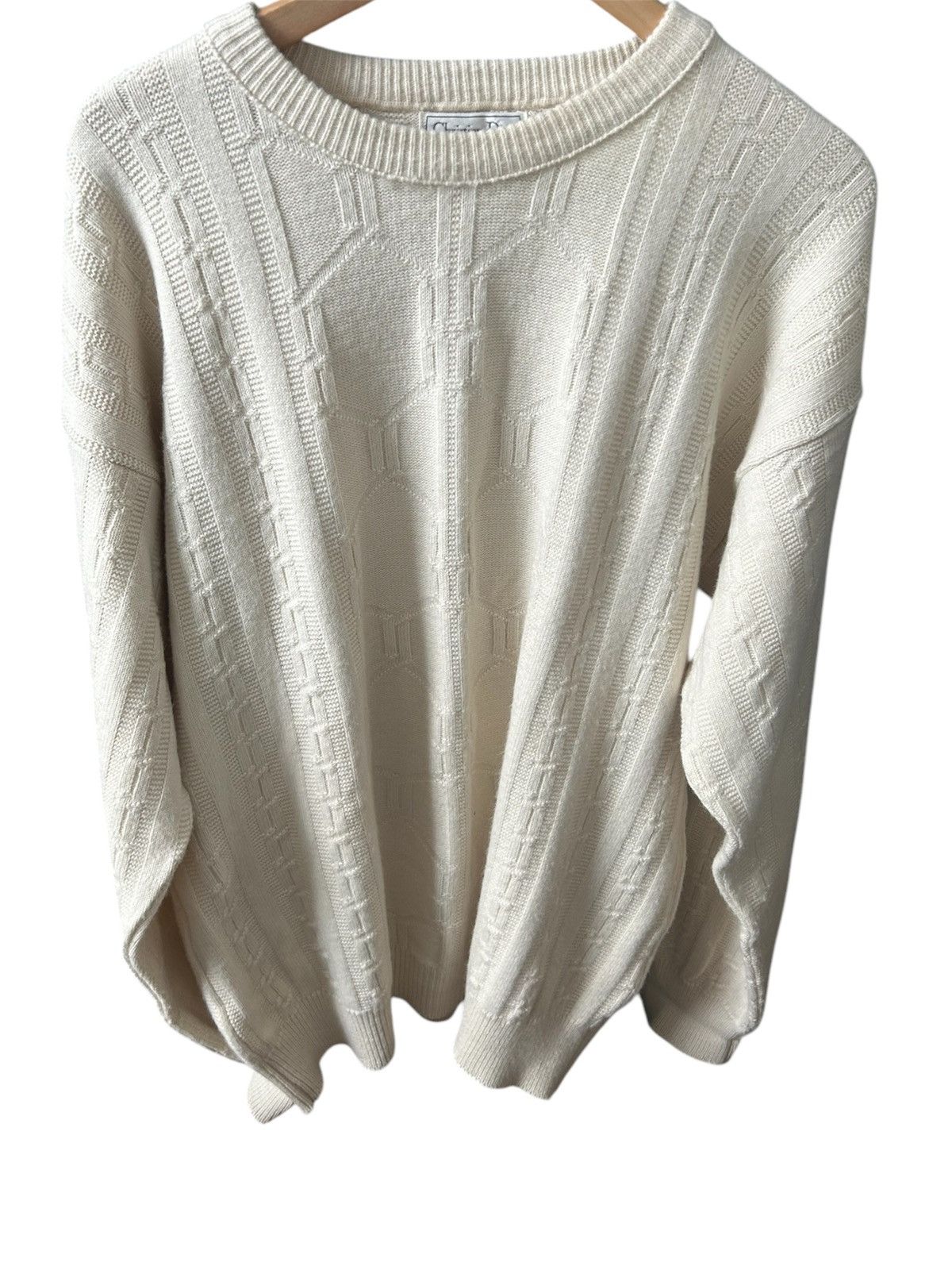 Christian Dior Monsieur christian dior vintage cream sweater Size US L / EU 52-54 / 3 - 1 Thumbnail