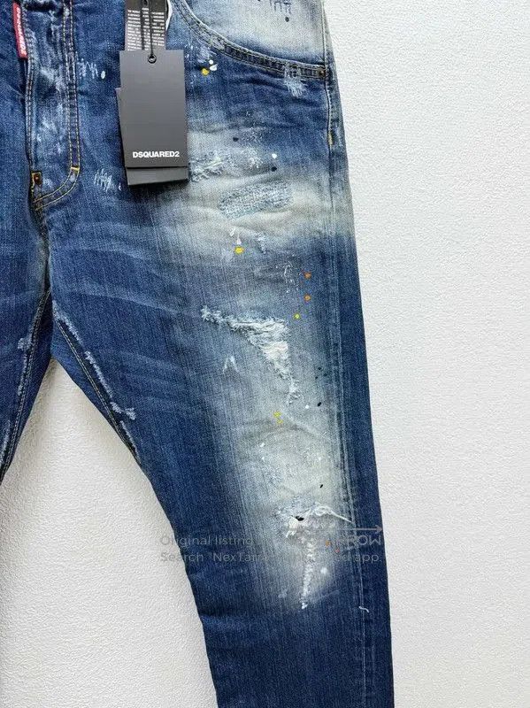 Dsquared2 DSQUARED2 Men's Casual Blue Denim Pants . Size US 34 / EU 50 - 3 Thumbnail