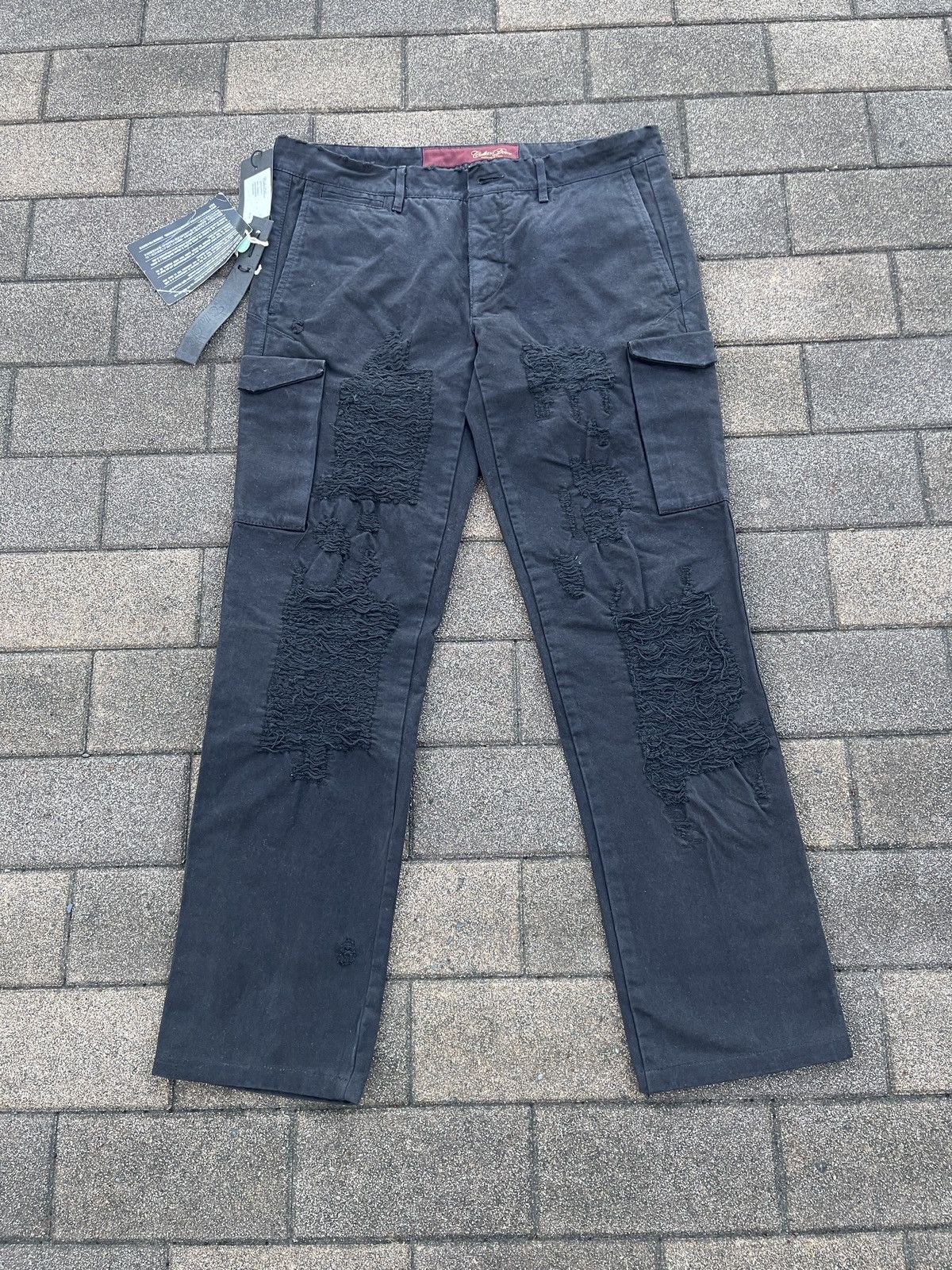 Other Cellar Door Patched Cargo pants Italian designer L1R Smoke Size US 31 - 1 Thumbnail