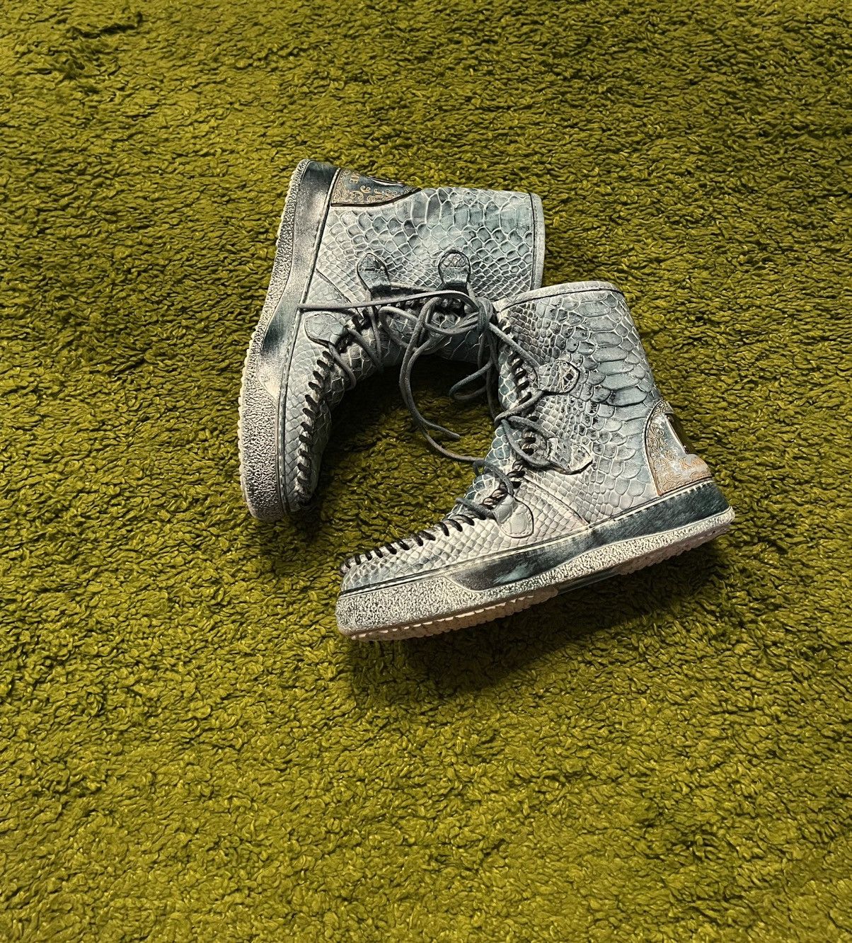 If Six Was Nine Karma of Charme avant garde snakeskin pattern winter boots Size US 6 / IT 36 - 3 Thumbnail