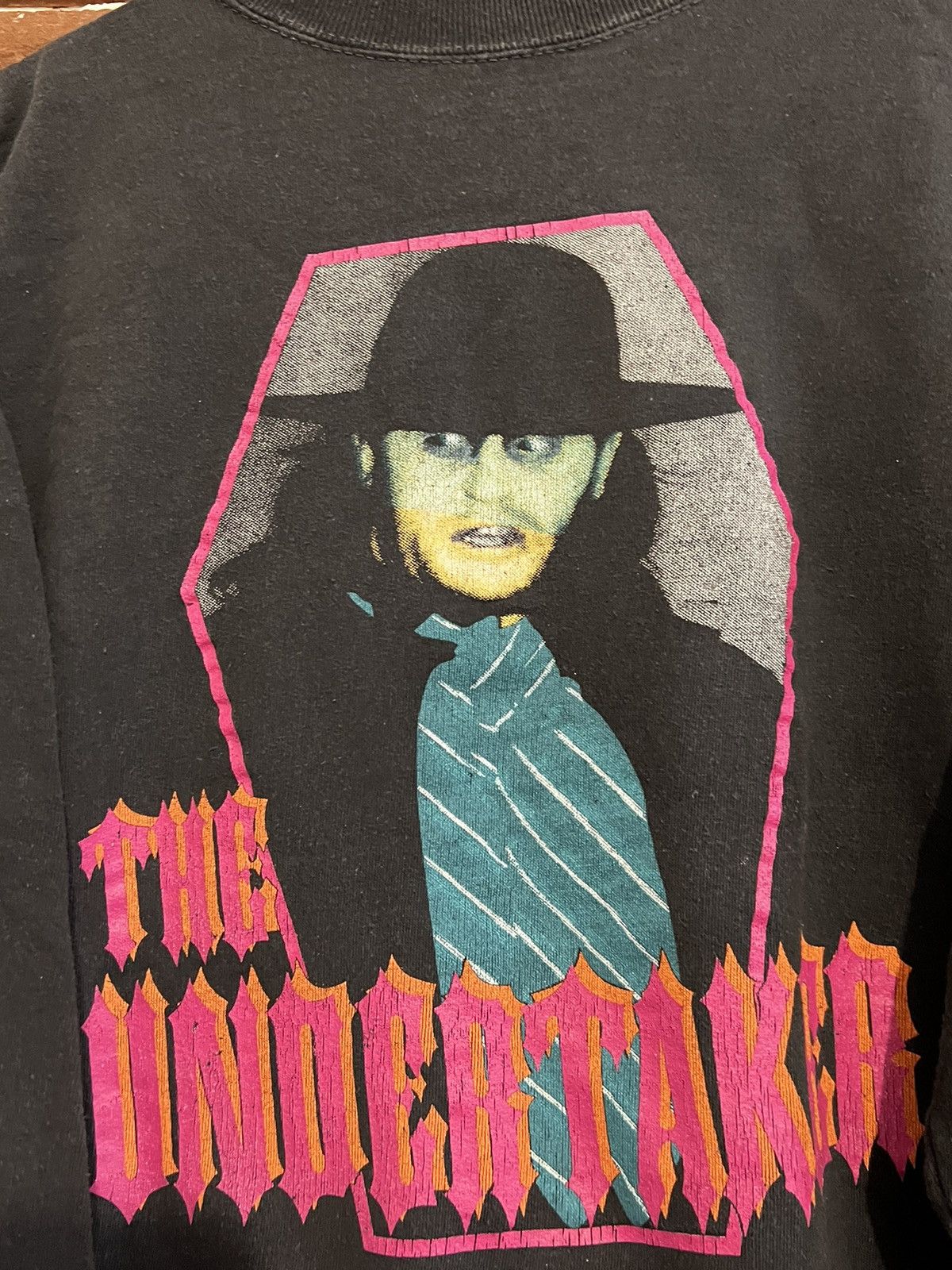 Vintage Vintage Undertaker Crewneck Sweatshirt WWF 90s WWE wrestling Size US M / EU 48-50 / 2 - 2 Thumbnail