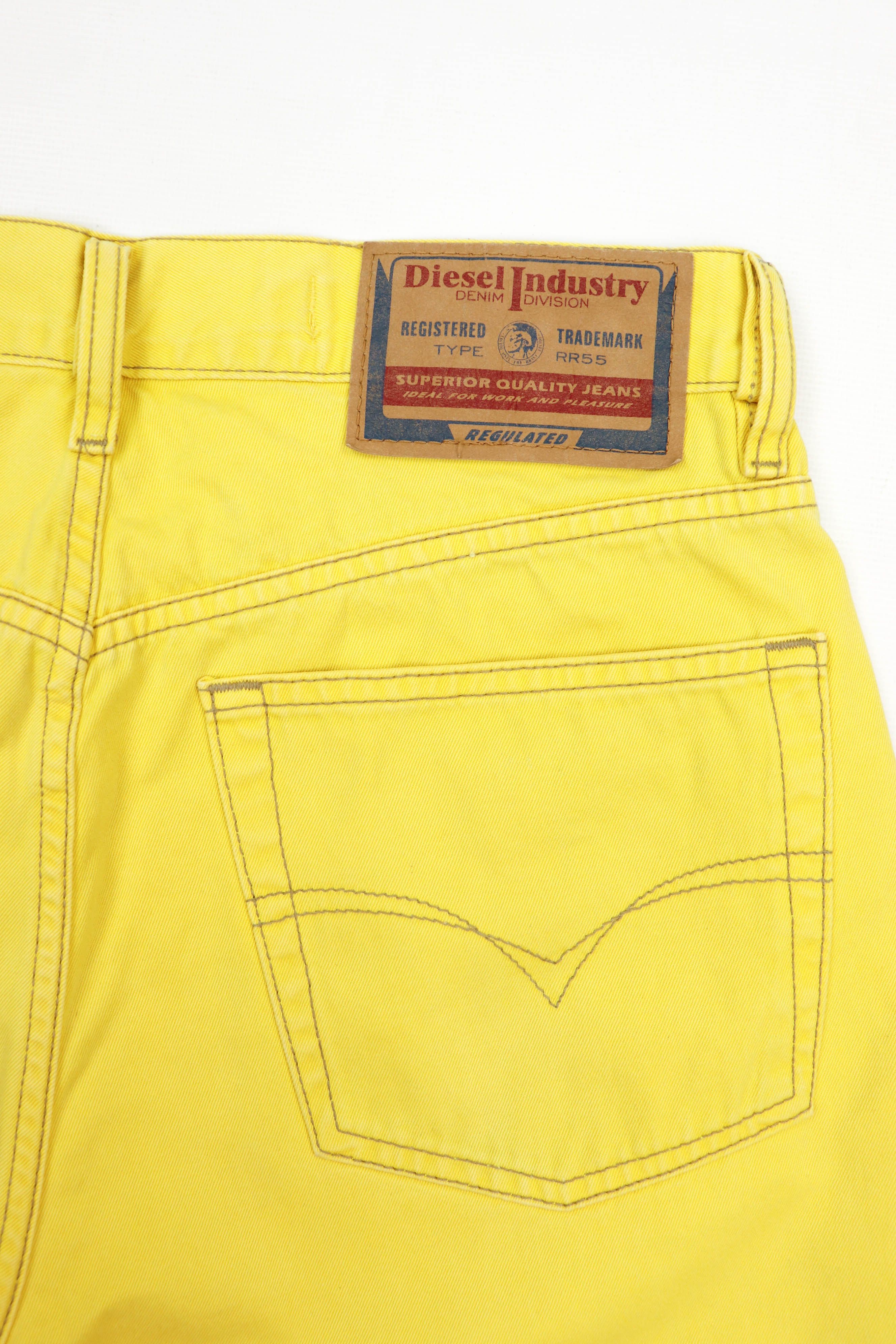 Diesel Diesel Vintage 90s Made in Italy Yellow Cheyenne Denim Jeans Size US 30 / EU 46 - 11 Thumbnail