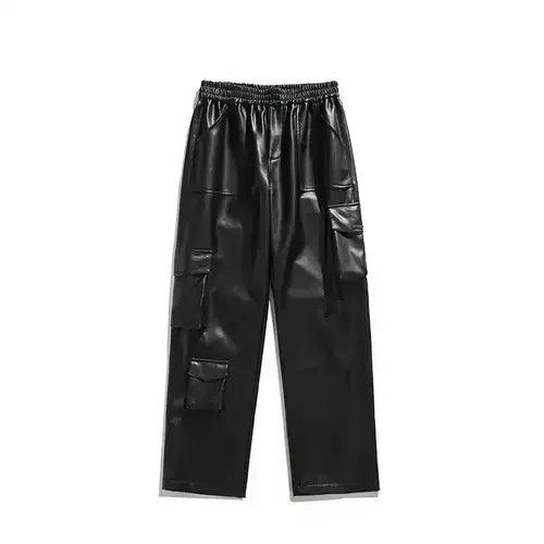Other Avant garde multi pocket cargo pu leather pants Size US 30 / EU 46 - 3 Thumbnail