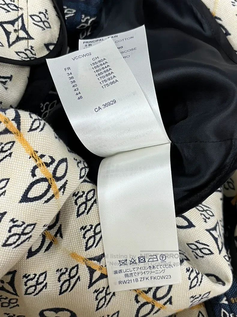 Louis Vuitton Louis Vuitton 1854 series blue presbyopic double-breasted Size XXS / US 00 / IT 34 - 8 Thumbnail