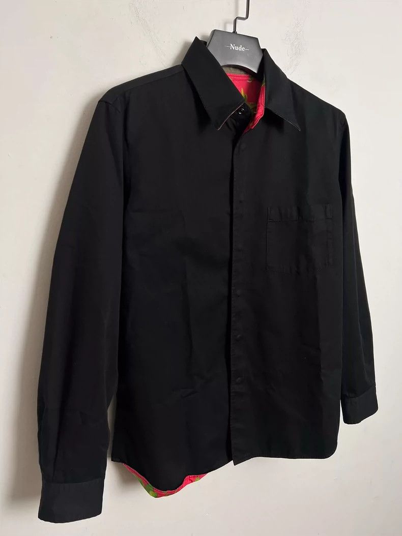 Yohji Yamamoto yohji yamamoto Stamen Large Flower Lined Shirt 2502-Nextar Size US L / EU 52-54 / 3 - 7 Thumbnail