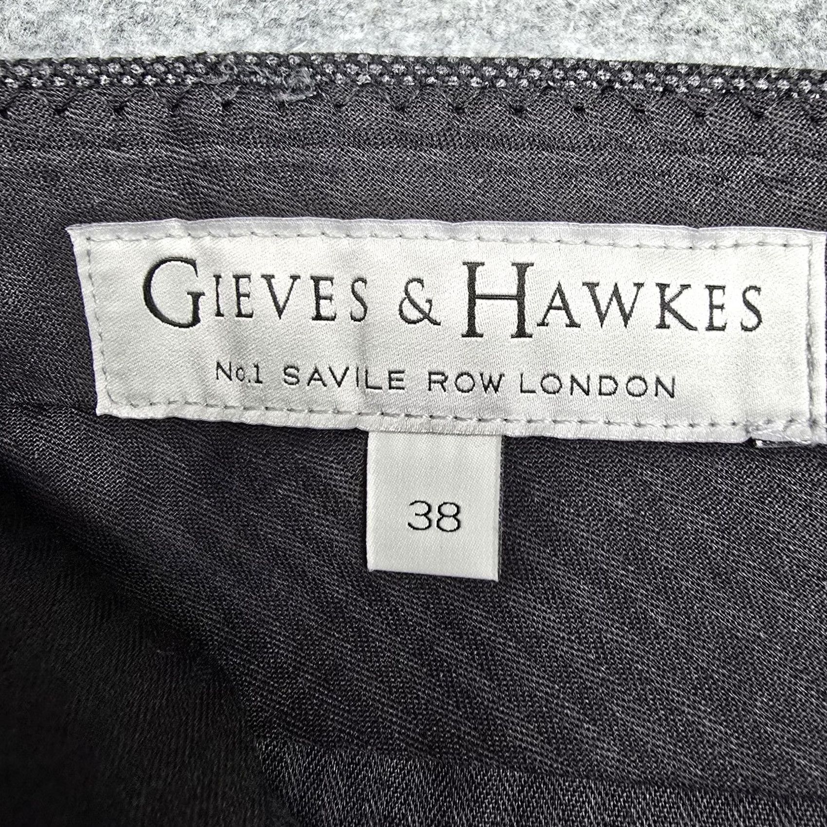 Gieves & Hawkes Gieves & Hawkes Pants Mens 38x34 Gray Birdseye Wool Dress Trousers Lined Office Size US 38 / EU 54 - 6 Thumbnail
