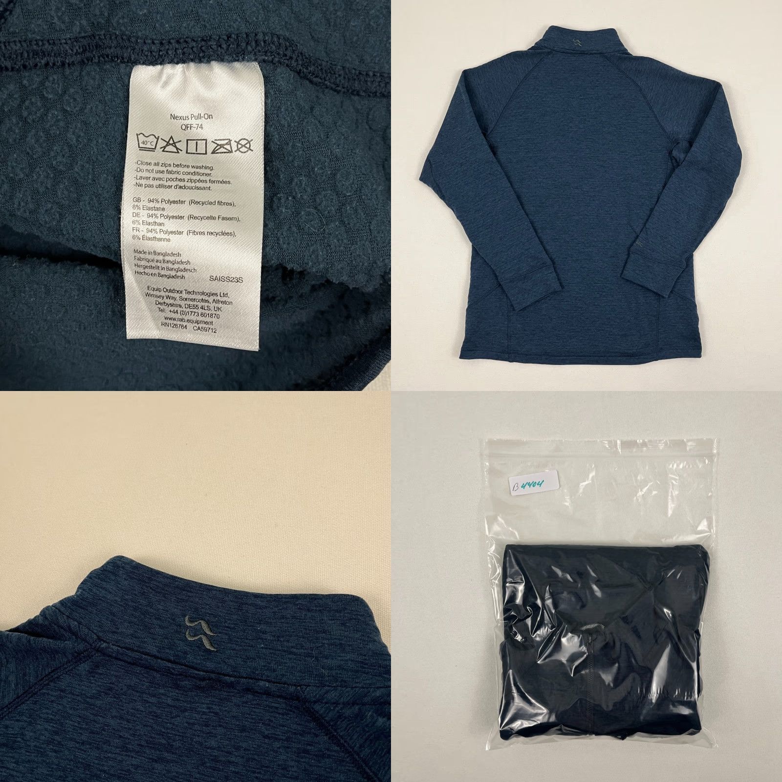Rab RAB Nexus Pull On Pullover Women M Blue 1/2 Zip Thermic Fleece Base Layer Hiking Size M / US 6-8 / IT 42-44 - 8 Thumbnail